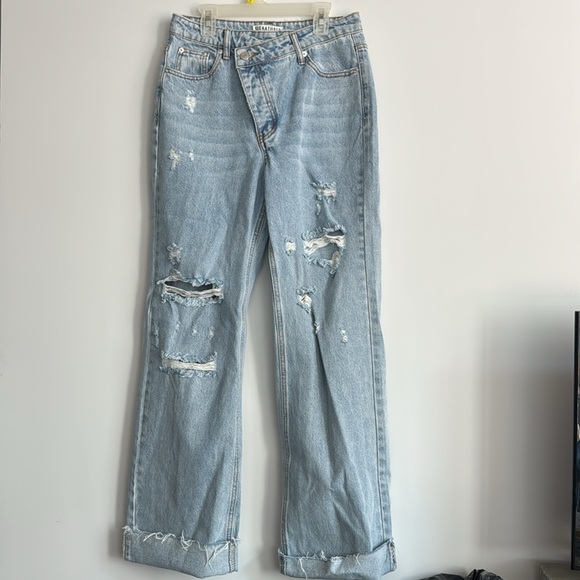 NWT Signature 8 Light Blue Denim Pants Size M - Picture 1 of 10